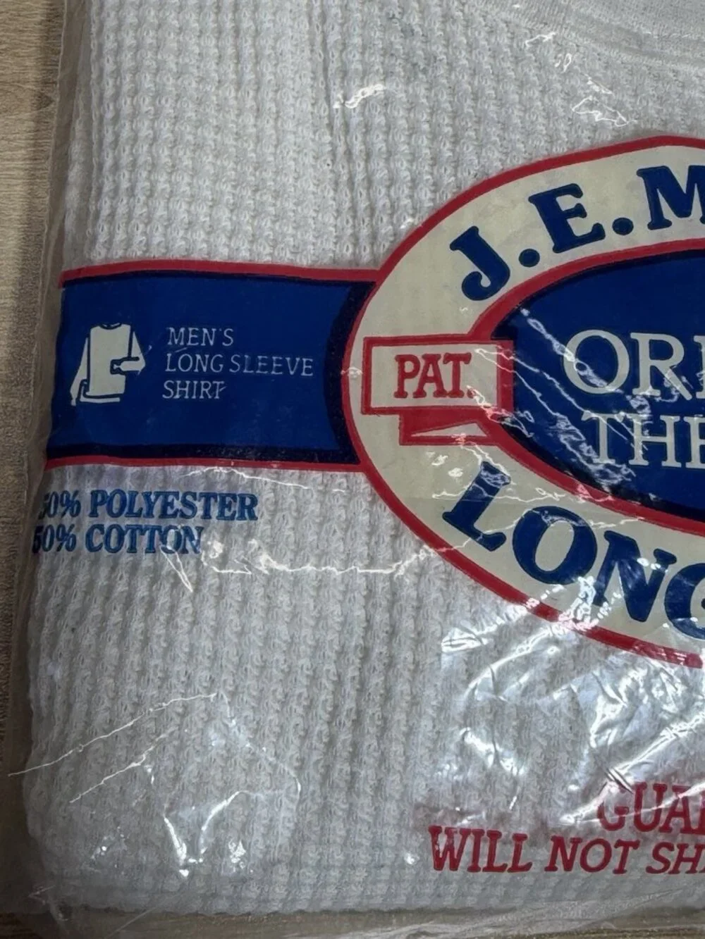 2 J.E. Morgan Original Long Johns Thermal Shirts Size Large Vintage NEW NOS